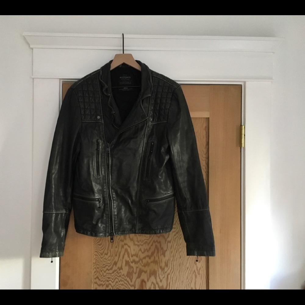 AllSaints motor style leather jacket